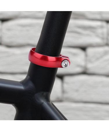 Bicycle Quick Release Seat Post Clamp 27.2mm Red | Aluminum Alloy Bolt Lock - Buy Online on GoSupps.com