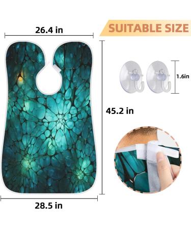 Buy Abstract Beard Bib Apron - Geometry Hair Catcher for Men | Perfect Father's Day Anniversary & Christmas Gift | Includes 2 Suction Cups - Buy Online on GoSupps.com