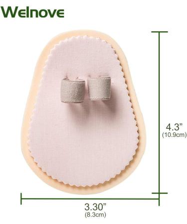 Welnove Hammer Toes Straightener | Toe Splint Corrector for Claw Curled & Crooked Toes - Cushion Brace & Metatarsal Support (Pack of 2 - Buy Online on GoSupps.com