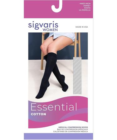 Buy Sigvaris Women’s Essential Cotton 230 Closed Toe Grip-Top Socks 20-30mmHg - Large Short - Light Beige | Comfortable & Stylish Compression Wear - Buy Online on GoSupps.com