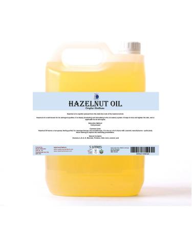 Mystic Moments |Hazelnut carrier oil 10 liters - pure and natural oil perfect for hair face nails aromatherapy massage and oil dilution GMO