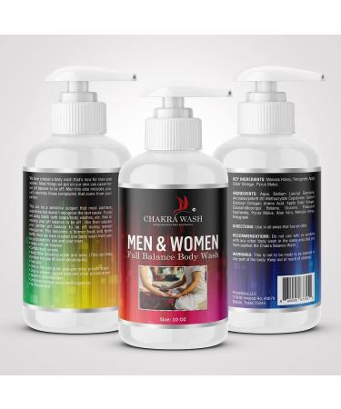 Chakra Men & Women Body Wash || Unisex Multi-Purpose Body ||Paraban Free Dye Free with Natural Exfoliating Organic Ingredients No Scent