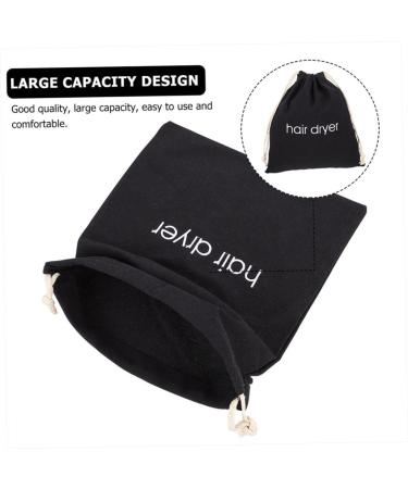Baluue 20 Pcs Hair Dryer Storage Bag Travel Tote Bag Crimper Hair Tool Jewelry Bags Drawstring Fabric Black - Buy Online on GoSupps.com