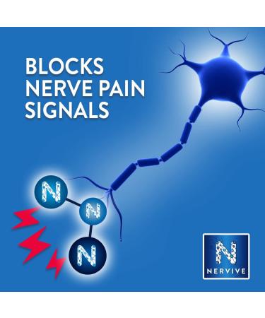 Nervive Nerve Care Pain Relief Roll On Liquid - Max Strength Topical Relief with Lidocaine & Menthol - For Toes, Feet, Fingers, Hands, Legs & Arms - 2.5oz - Buy Online on GoSupps.com