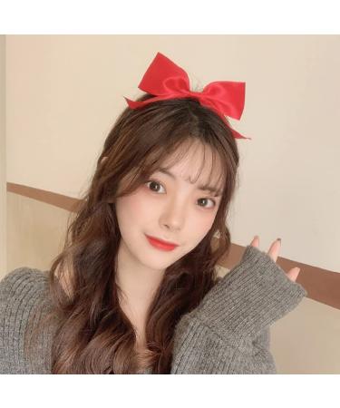 Red Bow Headband for Women and Girls - Handmade Black Hair Hoop with Bow Detail - Buy Online on GoSupps.com