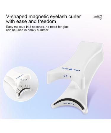 Eyelashes Magnetic - Long-Lasting Eye Lash Manga Magnetic Lashes Kit | Reusable Magnetic Eyelashes with Applicator 4 Pieces Lightweight Cat Eye Glue Magnetic Lashes for Women Girls - Buy Online on GoSupps.com