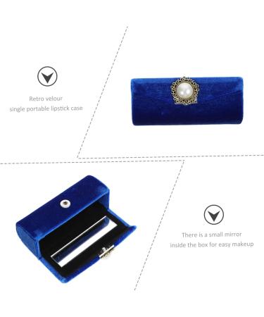  FOYTOKI Lipstick Box Lipstick Holder Handheld Lip Case with Mirror Women's Lipstick Holder Fabric Keychain Travel Cosmetic - Buy Online on GoSupps.com