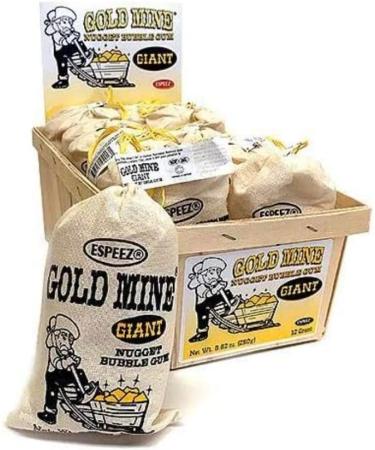 Retro Gold Mine Giant Nugget Bubble Gum 8.82 oz Bags Pack of 2 - Buy Online on GoSupps.com