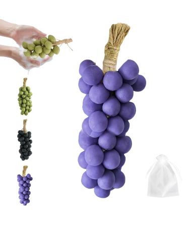 Grape Soap On A Rope Savon Au Raisin Sur Une Corde Savon De Grappe De Raisin Fait Main Pour Douche Soins Hydratants Et Nourrissants Pour Le Lavage Du Visage/corps-D-40