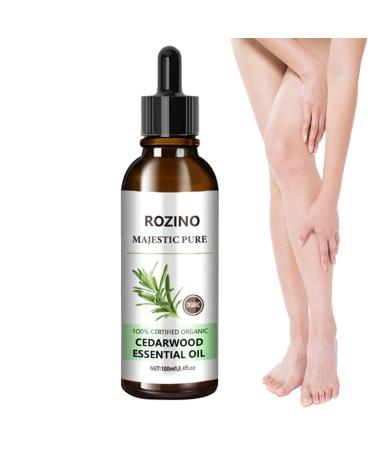 Essential cedar oil - 100 ml massage oil cedar Moisturizing moisturizing body oil |Personal care with essential oils nourishing for sensitive normal dry skin aokley