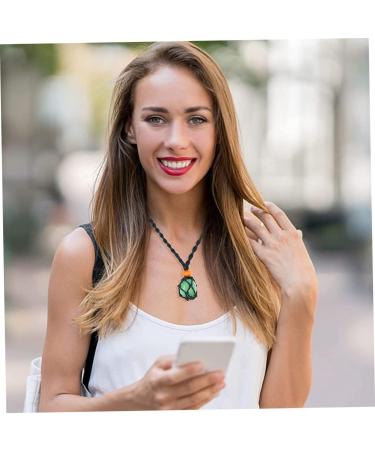 FOMIYES Yoga Stone Necklace Set - DIY Gemstone Crystal Beads for Fengshui & Retro Decor - Hand-Woven Choker with Natural Stones - Buy Online on GoSupps.com