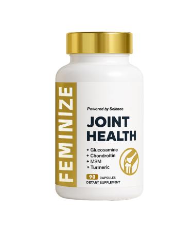 ALLURAJoint Support Supplement for Women and Men with Glucosamine Chondroitin MSM & Turmeric Promotes Healthy Joint Function & Mobility - 90 Capsules (1pcs)