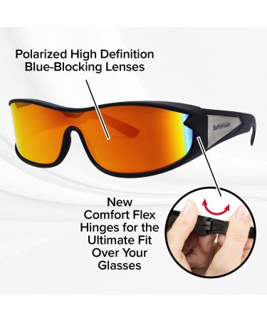 BattleVision HD Polarized Sunglasses- Fits Over Prescription Glasses | Anti-Glare, UV Protection | As Seen On TV - Buy Online on GoSupps.com