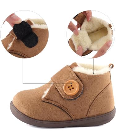 Winter Warm Plush Baby Boots for Toddlers 1-4 Years | MK MATT KEELY 8.5/9 UK Child Khaki - Buy Online on GoSupps.com