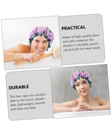 Hemoton 2pcs Kids Shower Cap Set - Satin & Peva Styling Hat for Children and Women - Buy Online on GoSupps.com