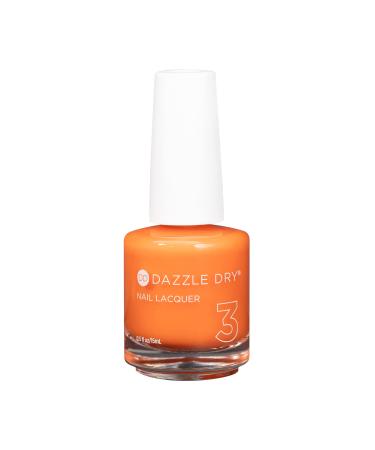 Dazzle Dry Nail Lacquer (Step 3) - Rebel - A vibrant tangerine orange. Semi-sheer cream. (0.5 fl oz)
