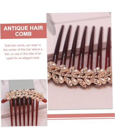 Ipetboom Rhinestone Hair Clip Bridal Hair Comb Hair Styling Accessories Bridal Hair Jewelry Wedding Hair Comb Aesthetic Hair Accessories Hair Pin South Korea Bride Alloy Hair up - Buy Online on GoSupps.com