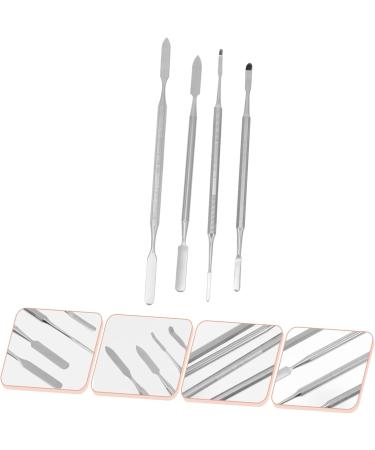 4 pi ces B tonnets M lange Maquillage Acier Inoxydable Outils Cosm tiques Doubles Embouts pour Manucure M lange Fond de Teint Blush Ombre Paupi res Couleur L vres Accessoires - Buy Online on GoSupps.com