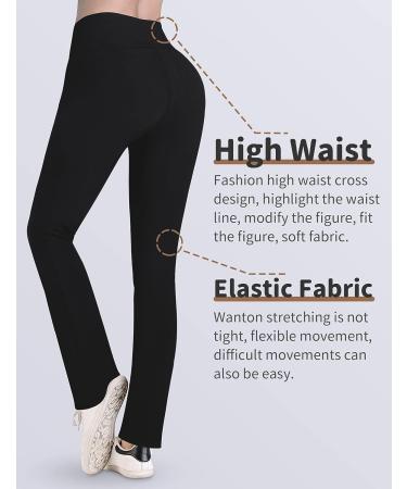 Jinhiteam Girls' Black Leggings with Pockets | High Waist Tummy Control Yoga Pants | Size 11-12 Years - Buy Online on GoSupps.com