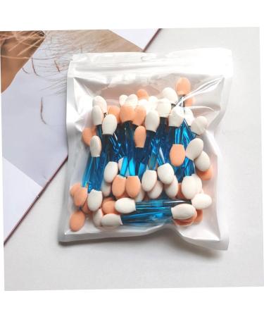 WOONEKY 120pcs Double Ended Eye Shadow Stick Lip Makeup Brush Makeup Beauty Tool Mini Makeup Plastic - Buy Online on GoSupps.com