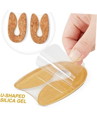 Buy Healvian 8 Pairs Transparent Heel Pads - Silicone Heel Cups & Insoles for Heel Pain Relief | Comfortable Shoe Pads for Men - Buy Online on GoSupps.com