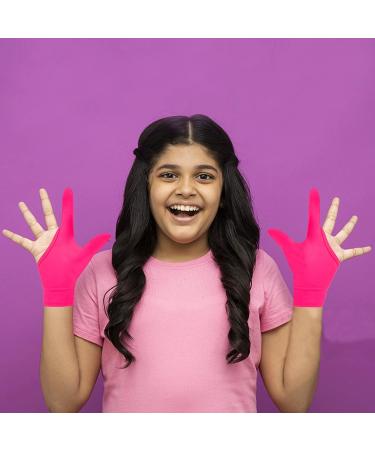 4 Pack Thumb Sucking Guard Gloves for Kids | Chew Compression & Breathable Nail Bite Solution - Pink 2-Finger Design - Buy Online on GoSupps.com