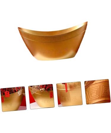 HOMSFOU 1pc Box Yuan Bao Fu House Decorations for Home Fruit Decor Wedding Serving Platter Ornament Gifts Fruit Toys Snack Serving Platter Plastic Portable Flowers - Buy Online on GoSupps.com