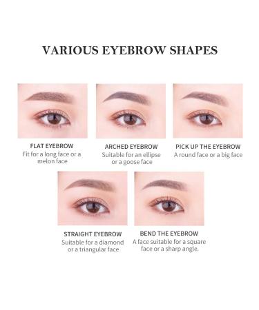 ETEDES Waterproof Semi-Permanent Eyebrow Gel - 24-Hour Long-Lasting, Natural, Smudge-Proof, Sweat Resistant Tinted Liquid Brow Makeup (BLACK) - Buy Online on GoSupps.com