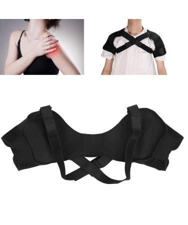 Double Shoulder Support Brace | ANGGREK Nylon Shoulder Protector for Pain Relief & Posture Correction (M) - International Shipping Available - Buy Online on GoSupps.com