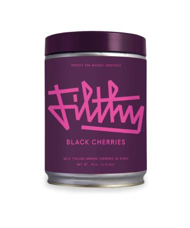 Filthy Black Amarena Cocktail Cherries, 45 Oz Tin, 170 Cherries Black Amarena Cherry 45oz Tin - 160 Cherries