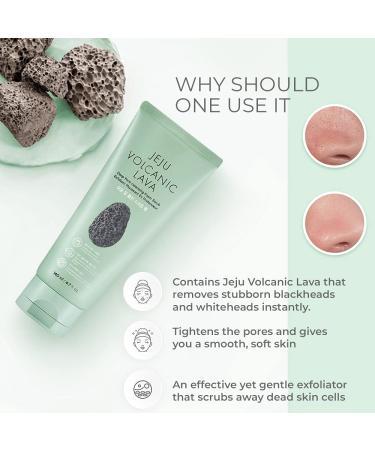 Jeju Volcanic Lava Deep Pore Cleansing Foam Scrub - The Face Shop (4.7 fl. oz) | Best for Clear Skin - Buy Online on GoSupps.com