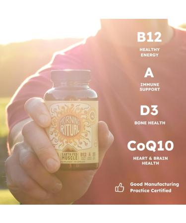 Earth Fed Muscle Morning Ritual Multivitamin for Women Supports General Health & Wellness - Multivitamin with Iron for Immune & Heart Support Daily Vitamin for Women - 30 Day Supply 60 Capsules - Buy Online on GoSupps.com