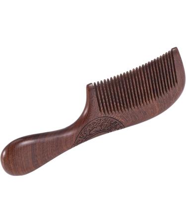 Unisex Sandalwood Comb Women Men House Antistatic Fine Tooth Comb Grips Hair Comb - Buy Online on GoSupps.com