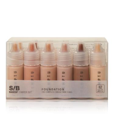 Buy TEMPTU S/B Starter Set - 12 x 7ml Vials for All Skin Tones | Premium Quality Airbrush Foundation - Buy Online on GoSupps.com