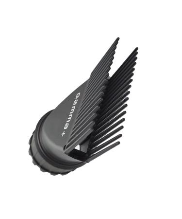 GAMMA+ Professional Hair Dryer Comb Attachment - 32 Teeth Black | Fits 1.5 Diameter Dryers - Buy Online on GoSupps.com