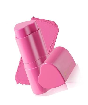 CHAKAE Creamy Blush Stick for Cheeks and Lips, Multi-Use, Lip Stain, Cheek Tint, Waterproof and Easy to Blend