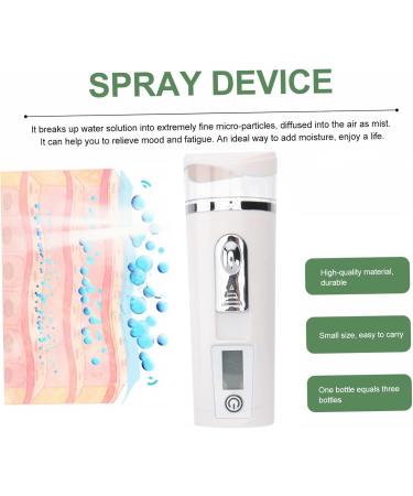 Healeved 3pcs Hydrating Instrument Room Humidifier Skin Care Sprayer Mini Facial Sprayer Steamer White Abs - Buy Online on GoSupps.com