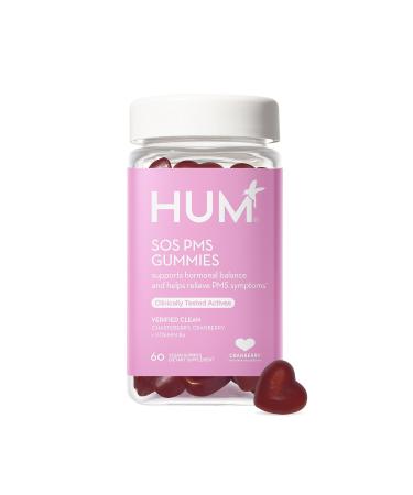 HUM Nutrition SOS PMS Gummies Helps Relieve PMS Symptoms Bloating Relief Mood Swings Hormonal Balance with Clinical Strength Vitex PMS Gummies (1 Monthly Supply) - Buy Online on GoSupps.com