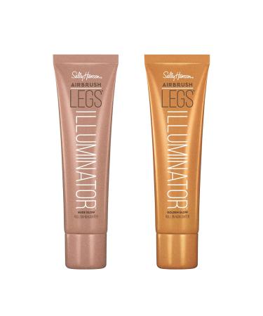 Sally Hansen Airbrush legs  Illuminator Nude Glow and Golden Glow 3.3 Oz