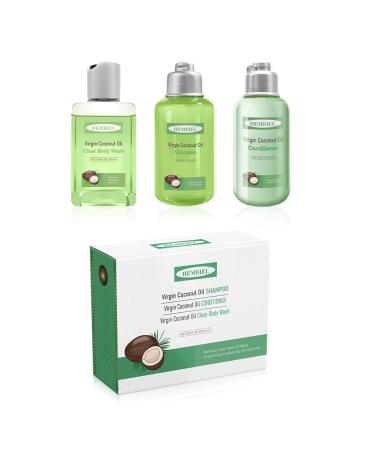 Womens Gift Sets Coconut Oil for Skin Care Skincare Gift Set Self Care Bath Gift Sets with Body Wash Shampoo Conditioner Gifts for Women
