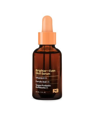 Skin Serum for Brighter and Even Skin with Vitamin C Ferulic Acid & Vegan Probiotic Kombucha 1 oz. - Vitamin C Serum for Face & Even Skin Tone Serum