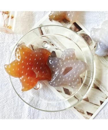 Home Decoration NaturalCrystal Stone Carved Agate geode Starfish Decoration Stones Crystal Stone Collection 40-60 mm 1 Pcs - Buy Online on GoSupps.com