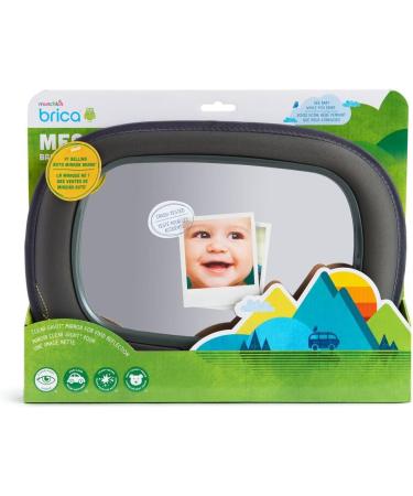 Munchkin Baby In-Sight Car Mirror - Extra Large Wide-Angle Reflection for Superior View of Baby, Black - Buy Online on GoSupps.com