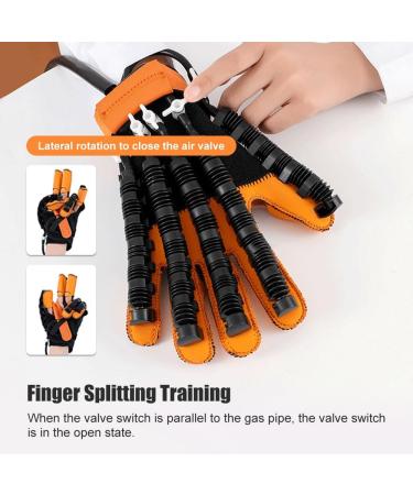 Finger Hand Function Rehabilitation Gloves Hand Stroke Recovery Equipment 3 Temperature and 9 Levels of Strength Adjustable for Stroke Hemiplegia and Poor Finger Mobility Patients - Buy Online on GoSupps.com