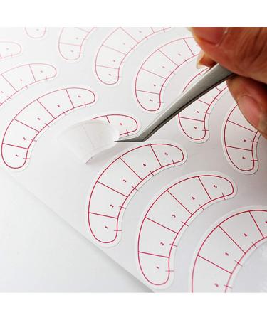 Lash Mapping Stickers: 210 Pairs (3 Packs) - Under Eye Positioning Tips for Eyelash Extensions - Self-Adhesive Paper Pads by EMEDA - Buy Online on GoSupps.com