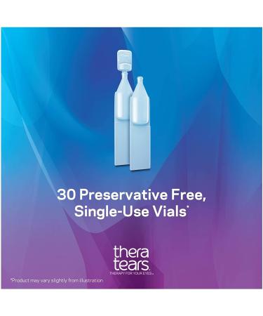 TheraTears Preservative-Free Dry Eye Therapy Eye Drops - 30 Vials, 2 Pack - 60 Count - Buy Online on GoSupps.com