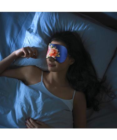 Silk Sleep Mask & Blindfold - Super Soft Eye Mask for Full Night's Sleep and Travel - Rose - Buy Online on GoSupps.com