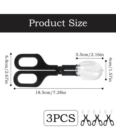 3 Pack Reptile Feeding Clips Reptile Feeding Tools Amphibian Feeding Clips Pet Plastic Feeding Clips for Hamsters Lizards Spiders Bearded Dragons (Black) - Buy Online on GoSupps.com