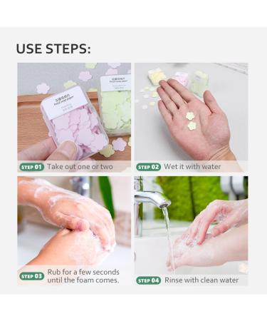 Portable Paper Soap - Mini Scented Sheets - 600 Pieces - Travel-Friendly & Disposable Foaming Petals - Buy Online on GoSupps.com