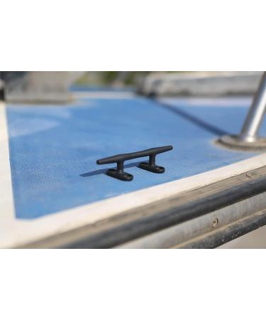 MIZUGIWA 4 Inch Boat Cleat Marine 316 Stainless Steel Open Base Deck Cleat Black - Set of 2 - Buy Online on GoSupps.com